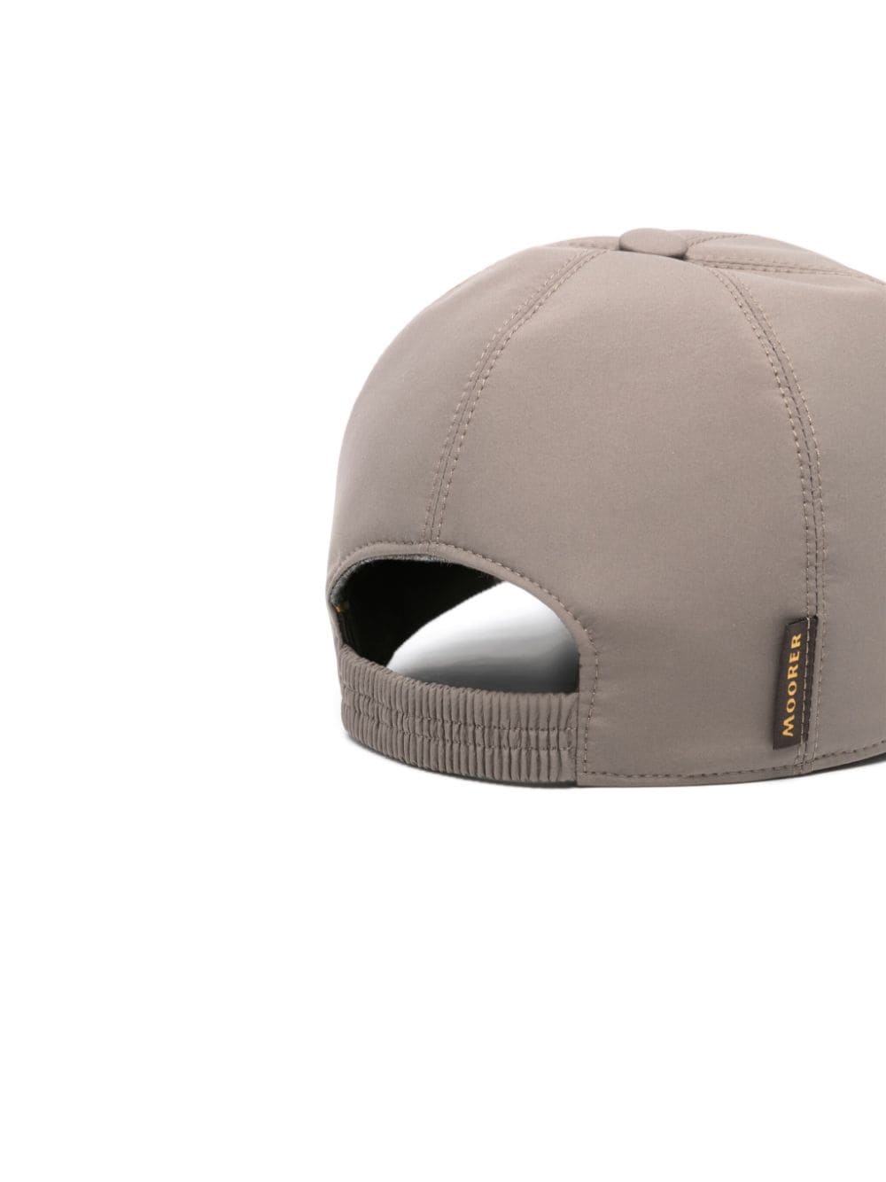 Shop Moorer Logo-tag Cap In Grey