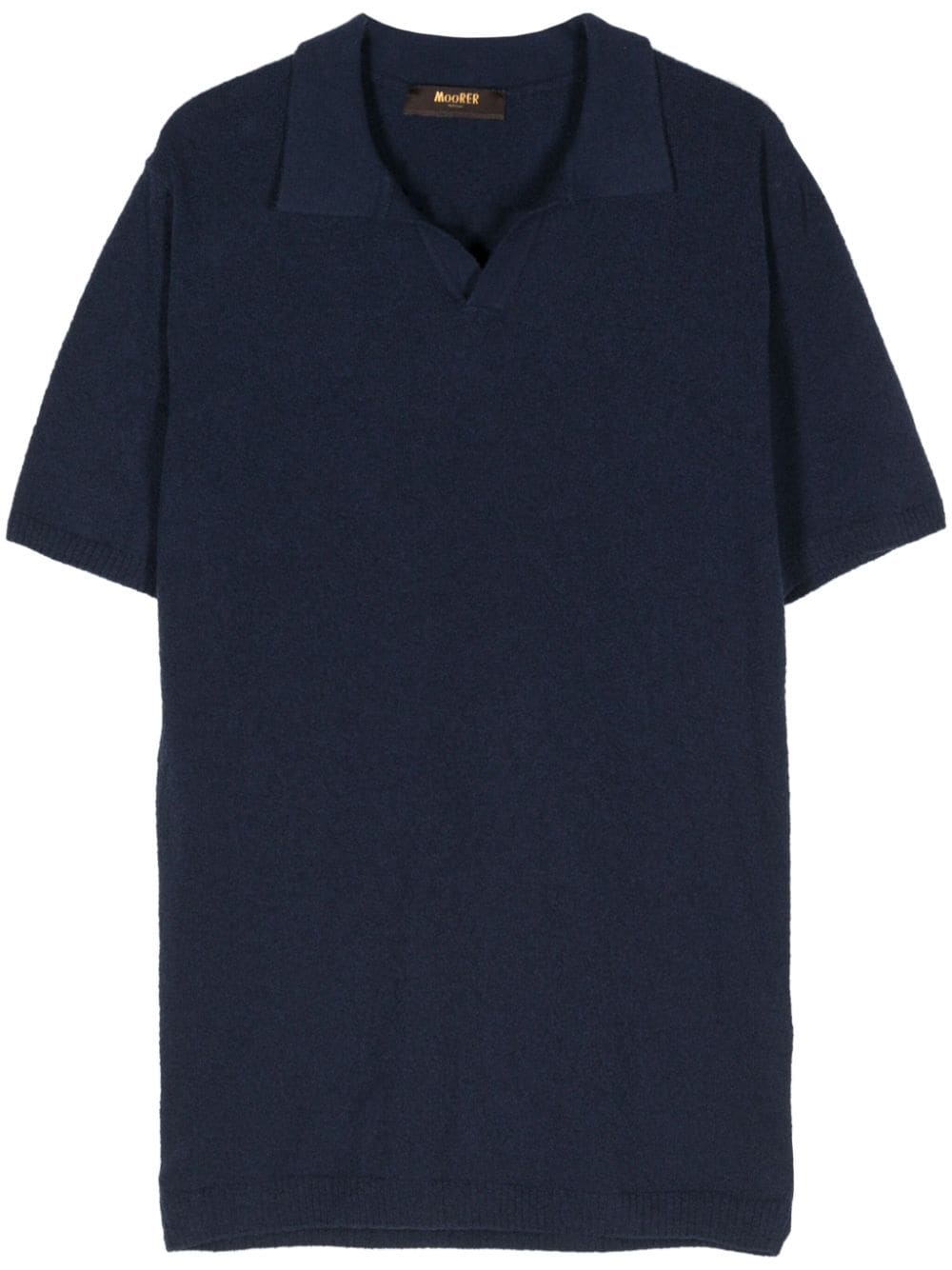 Moorer Dudero terry-cloth polo shirt Blauw