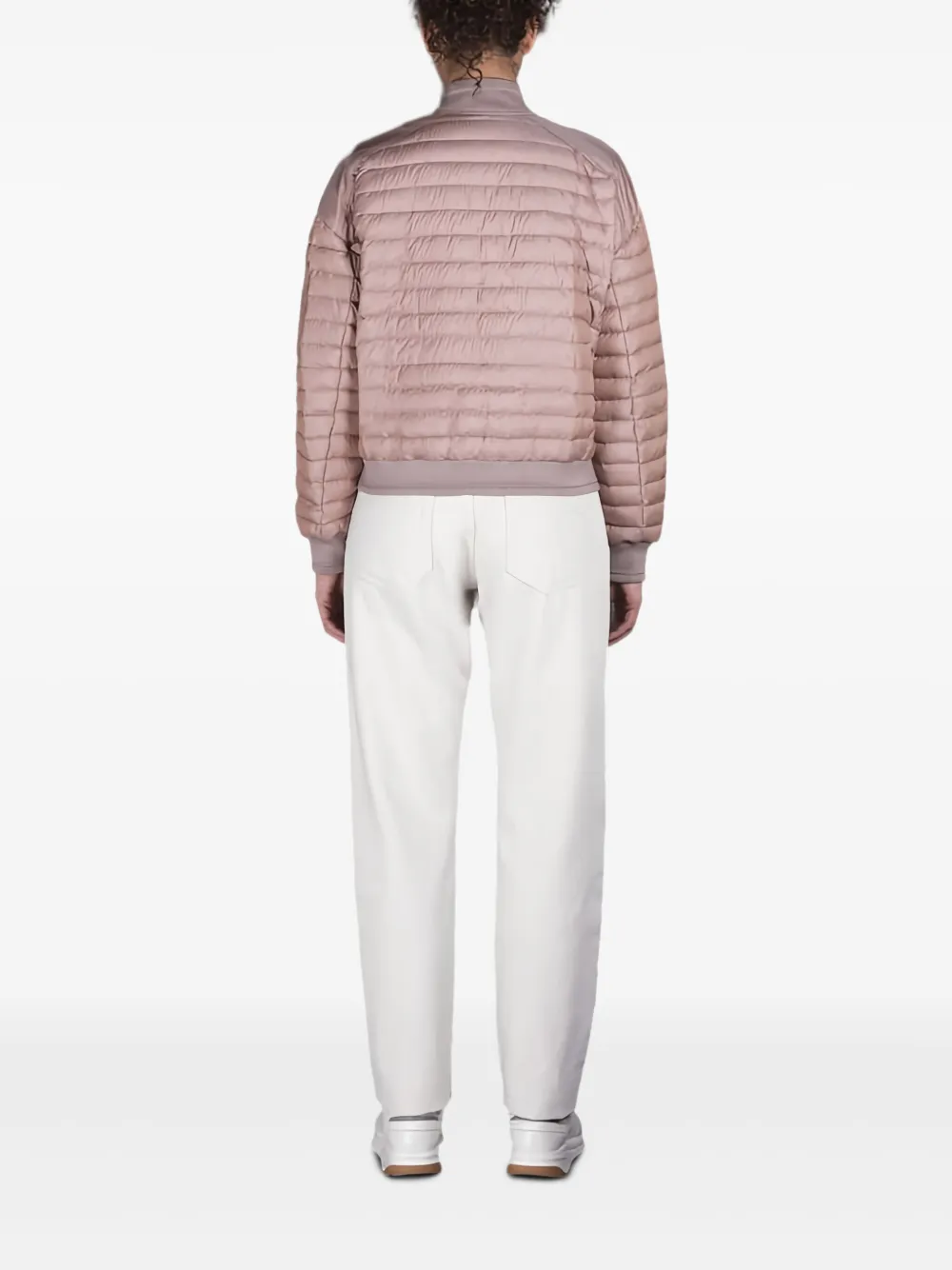 Moorer Gewatteerd bomberjack Roze