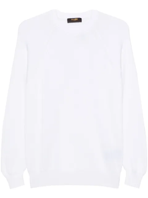 Moorer ribbed crew-neck jumper