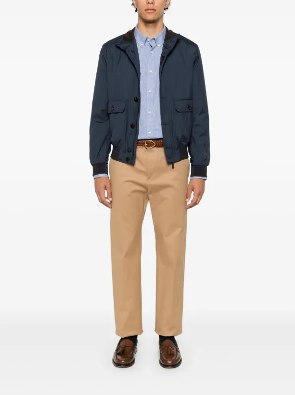 Moorer Carlos-Go zip-up Jacket | Blue | FARFETCH UK