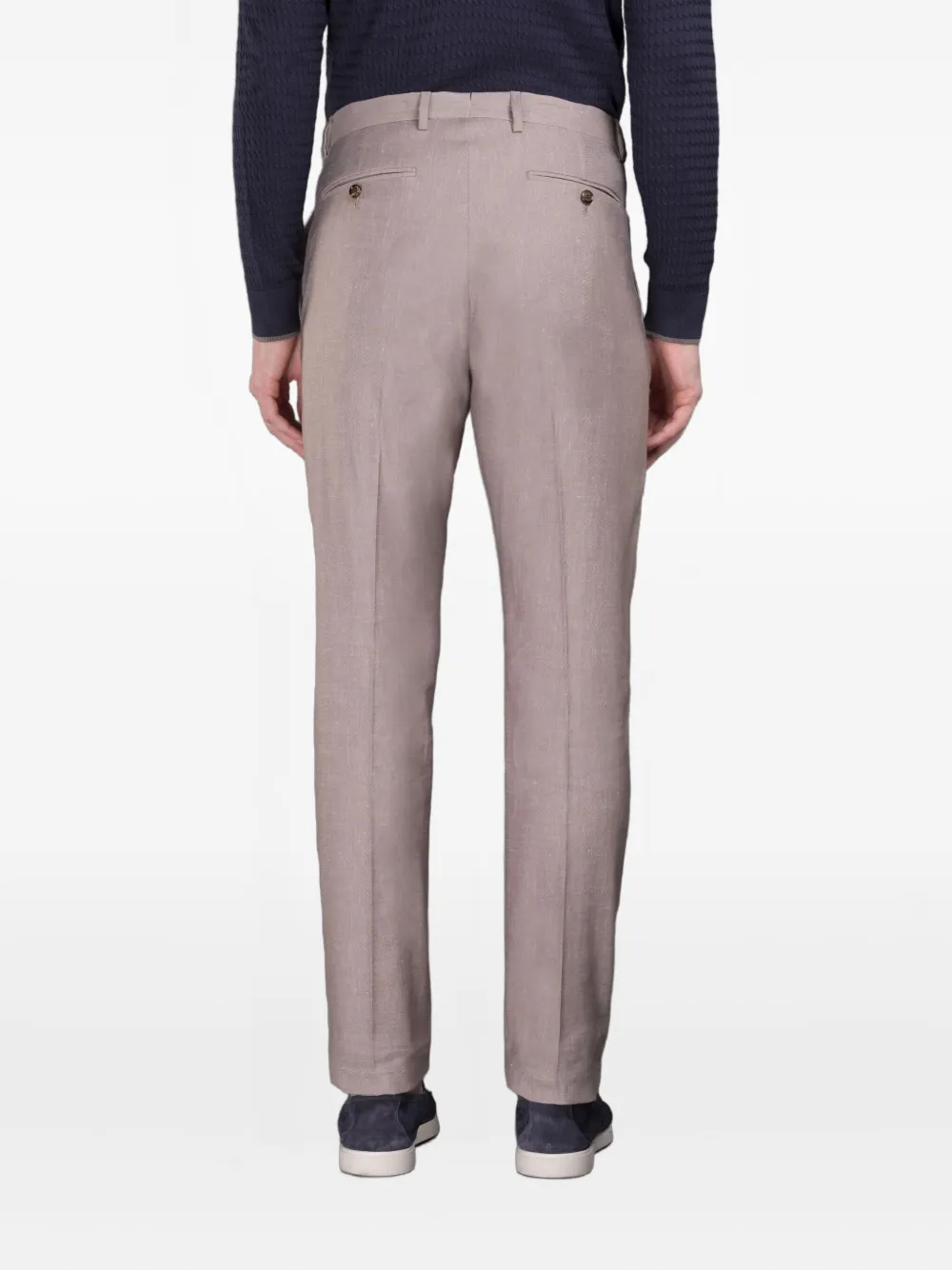Moorer Pleated Tailored Trousers In Neutral