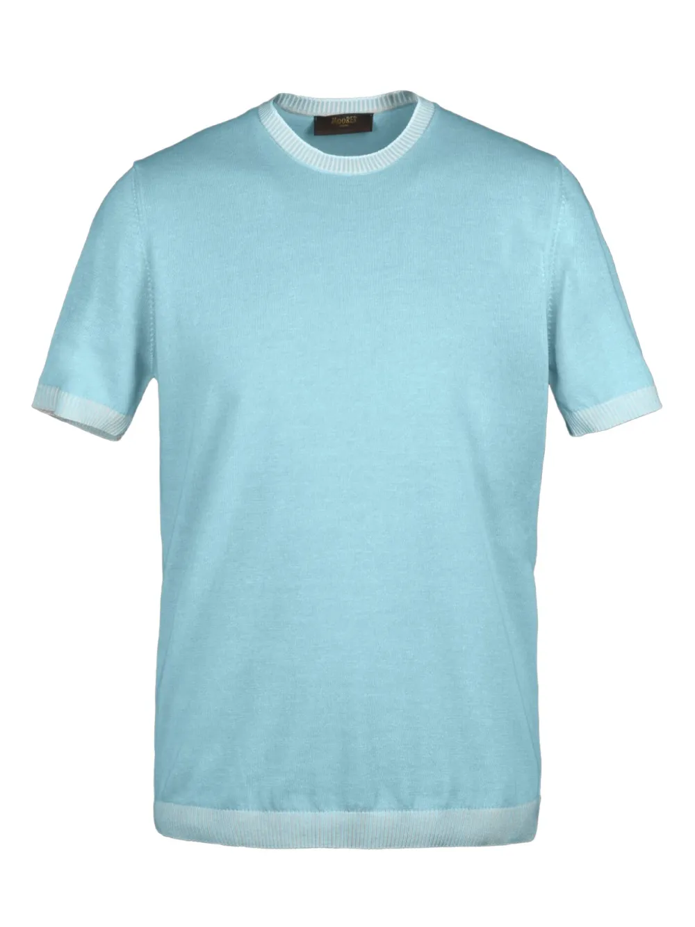 Moorer JUDE-SIC short-sleeve sweater | Blue | Image 1