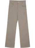 Merci check straight trousers - Brown
