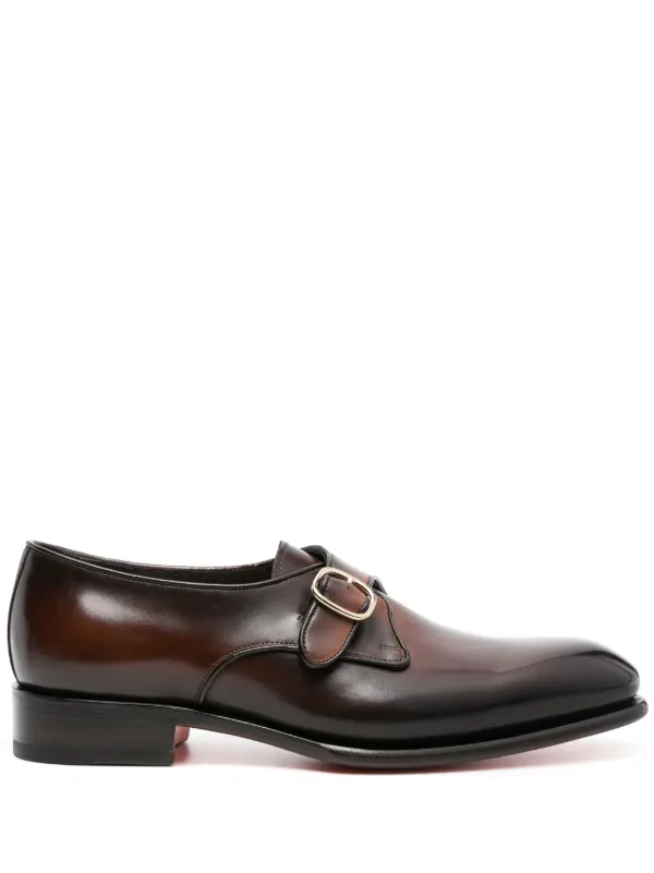 Santoni モンクストラップ シューズ | ブラウン | FARFETCH JP