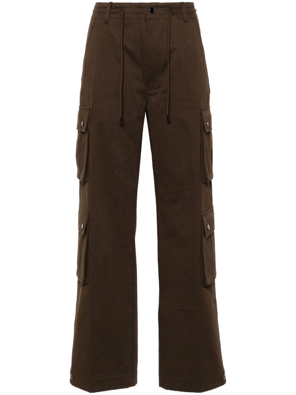 P.a.r.o.s.h Straight Cargo Pants In Brown