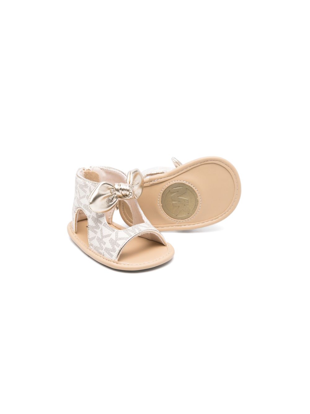 Michael Kors Kids Tilly sandalen met monogram patroon - Wit