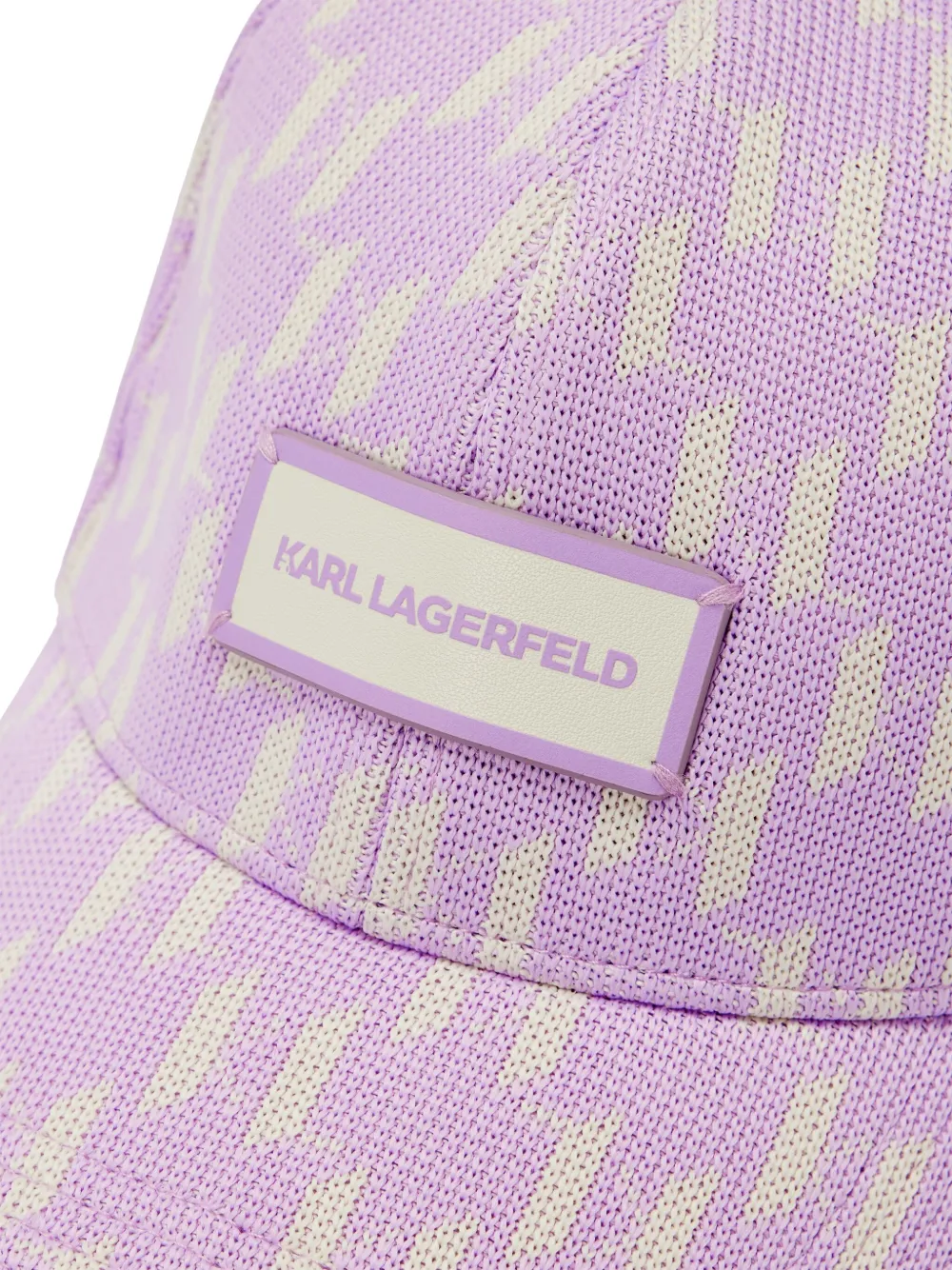 Karl Lagerfeld K Monogram Cap In Purple