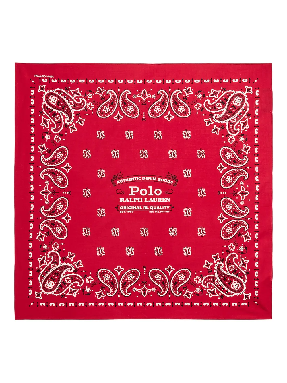 Polo Ralph Lauren paisley-printed bandana - レッド Polo Ralph Lauren paisley-printed bandana - レッド