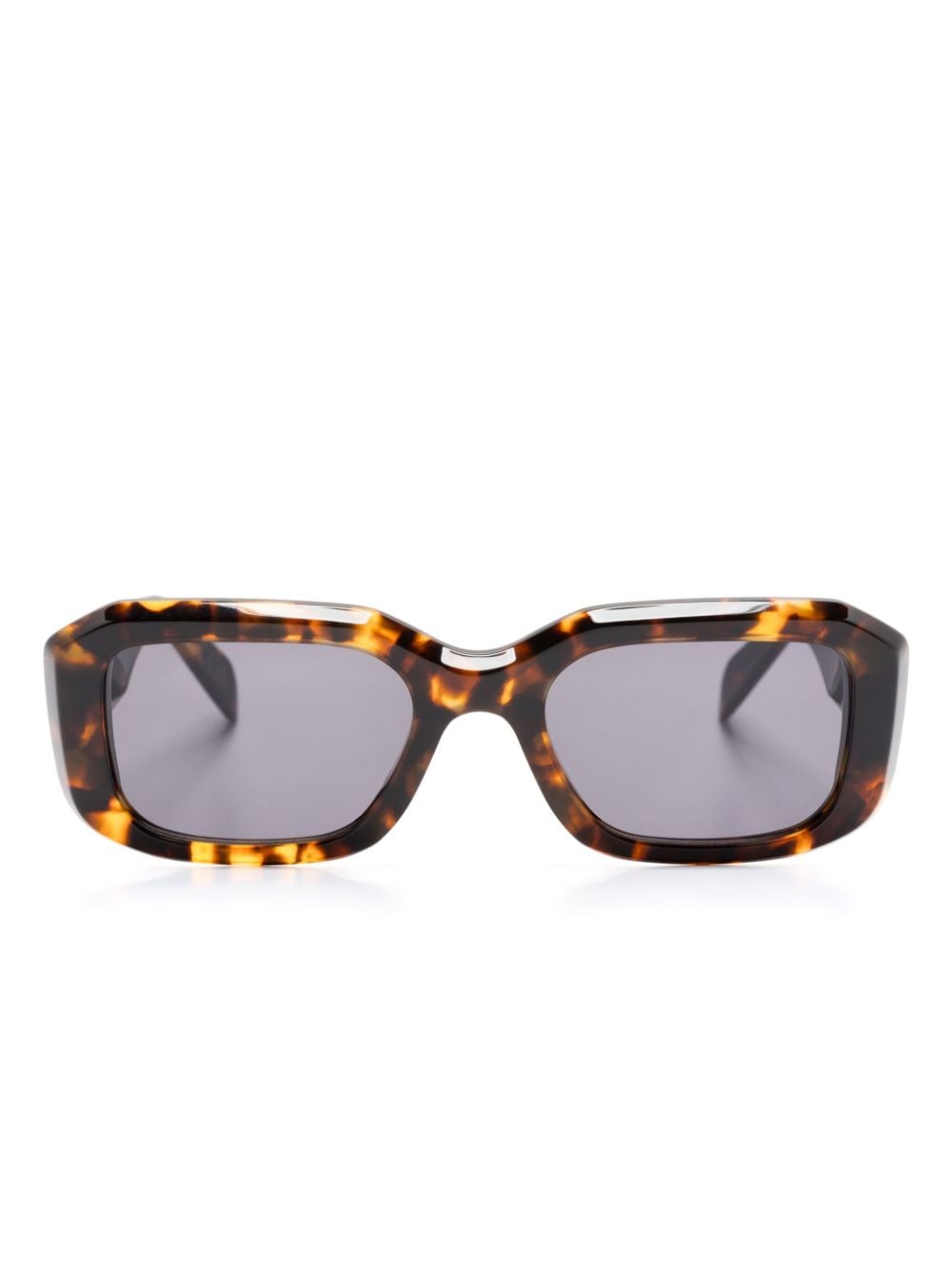 Retrosuperfuture Sagrado Burnt Havana Rectangle-frame Sunglasses In Brown