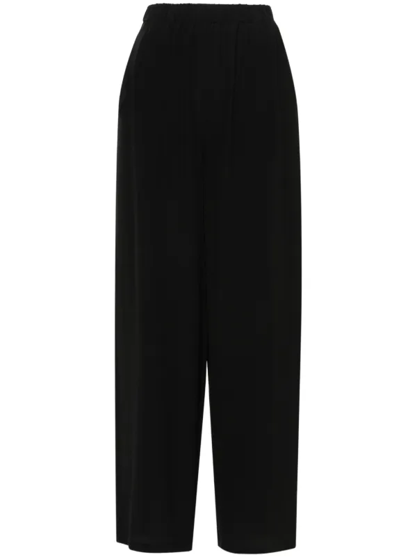 【Max Mara】国内未掲載商品 Origano シルク ワイドレッグパンツ Max Mara Zigano シルク ワイドパンツ | ブラック | FARFETCH JP