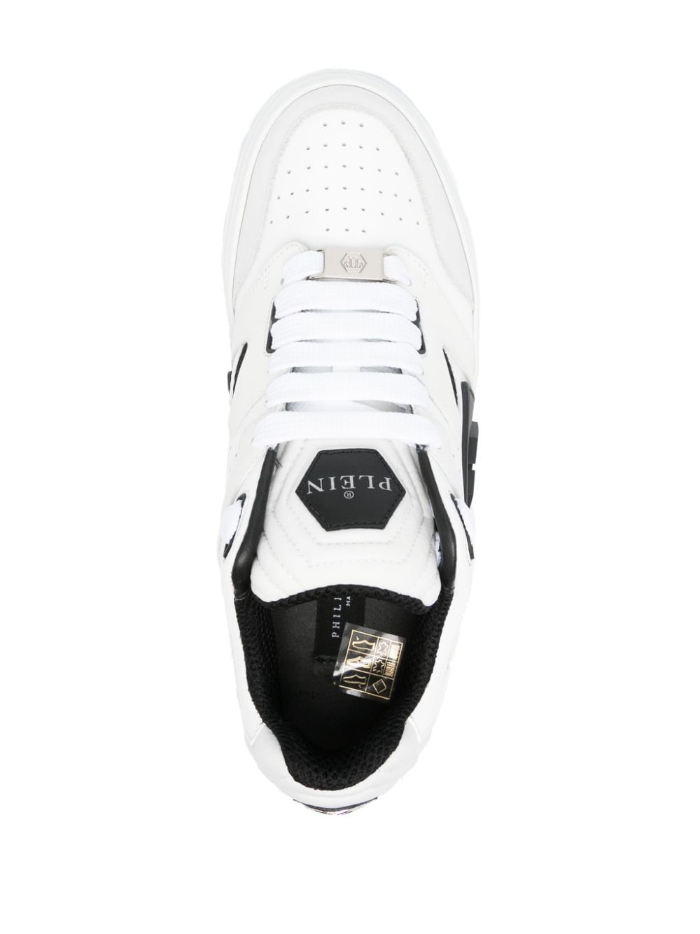 Shop Philipp Plein Phantom Street Sneakers In White