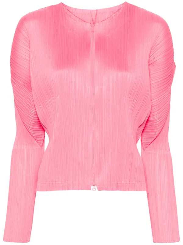 Pleats Please Issey Miyake ジップアップ ジャケット - Farfetch