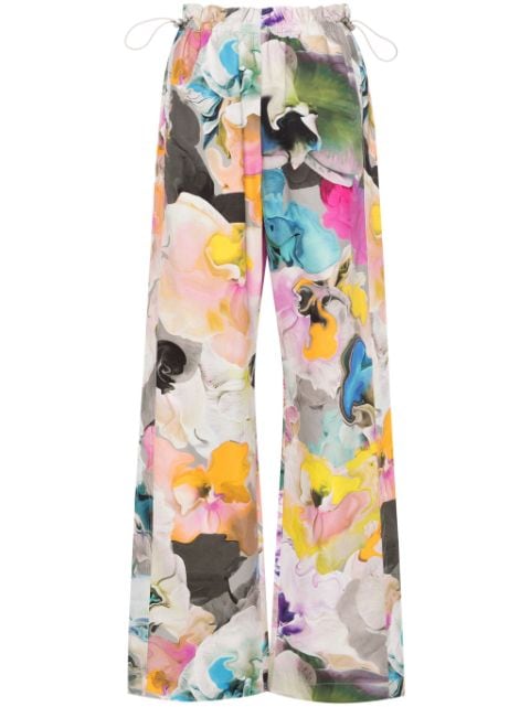 Stine Goya pantalones rectos con estampado floral