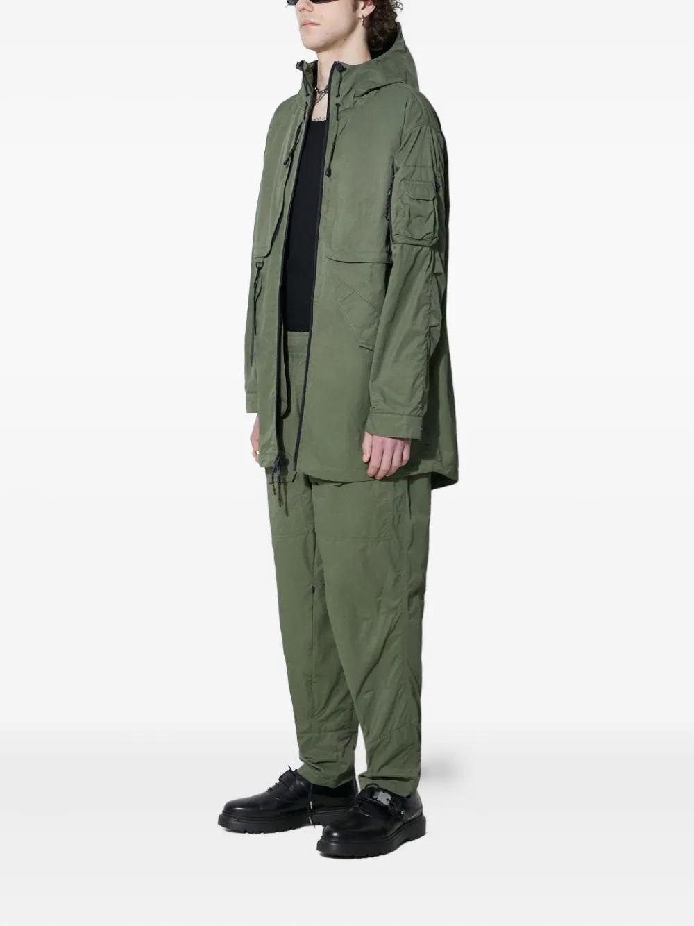 Alpha Industries Utility UV Fishtail jack met capuchon Groen
