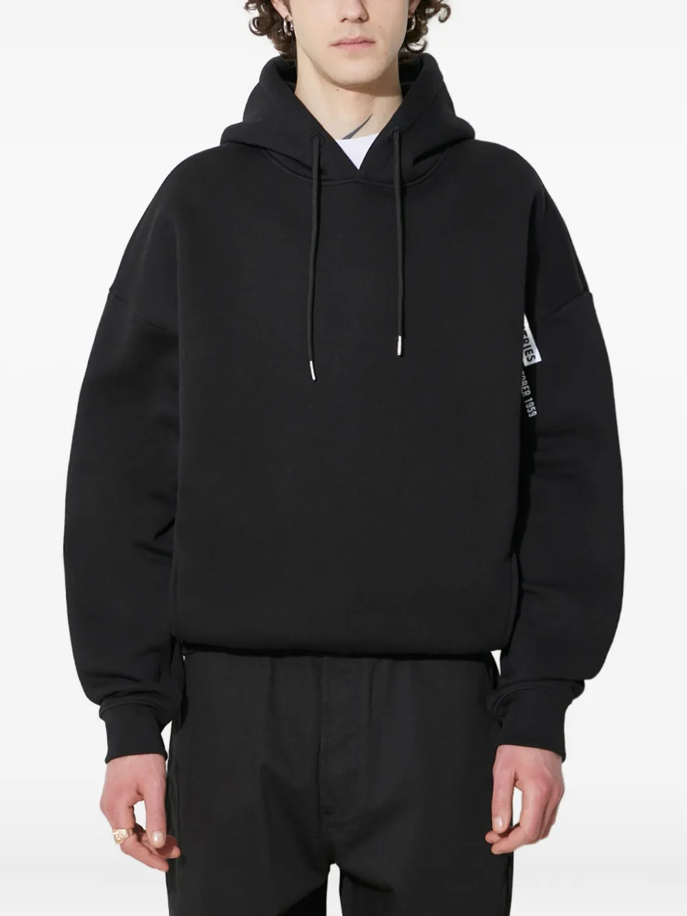 Alpha Industries هودي 'فولك لوغو' | أسود | Image 1