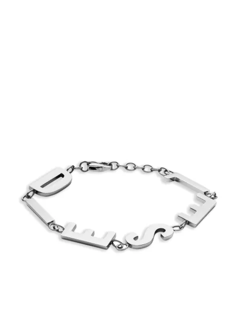 Diesel logo-plaque bracelet