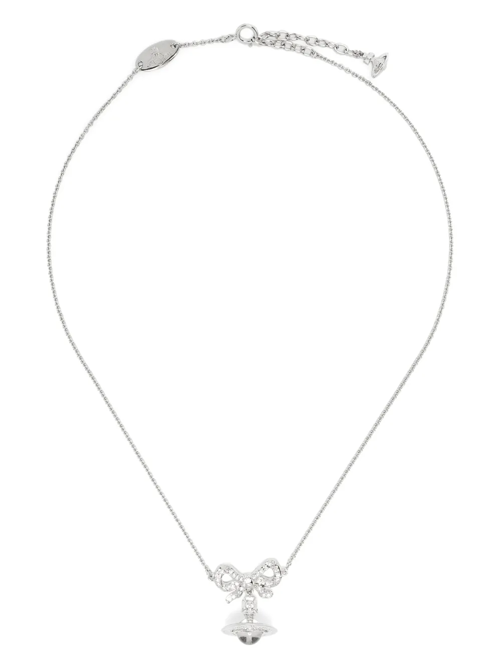 Vivienne Westwood Collana Octavie con pendente Orb - Argento