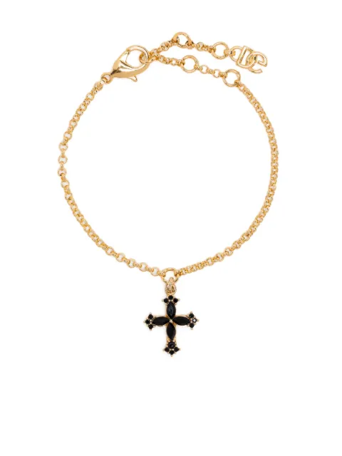 Dolce & Gabbana cross-charm rolo-chain bracelet