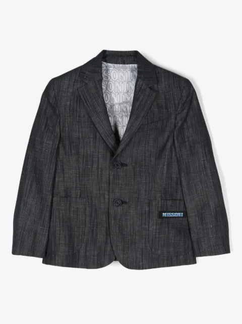 Missoni Kids blazer chiné à simple boutonnage