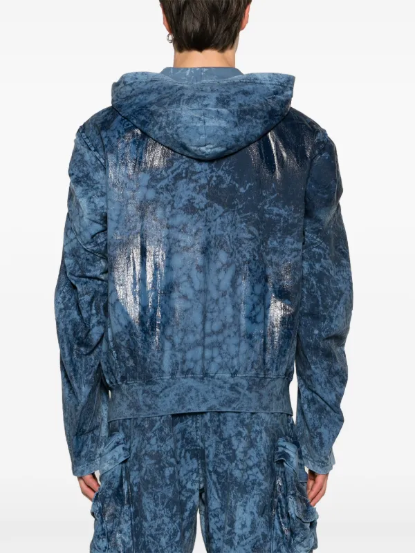 Diesel S-Mika-Zip zip-up Hoodie | Blue | FARFETCH