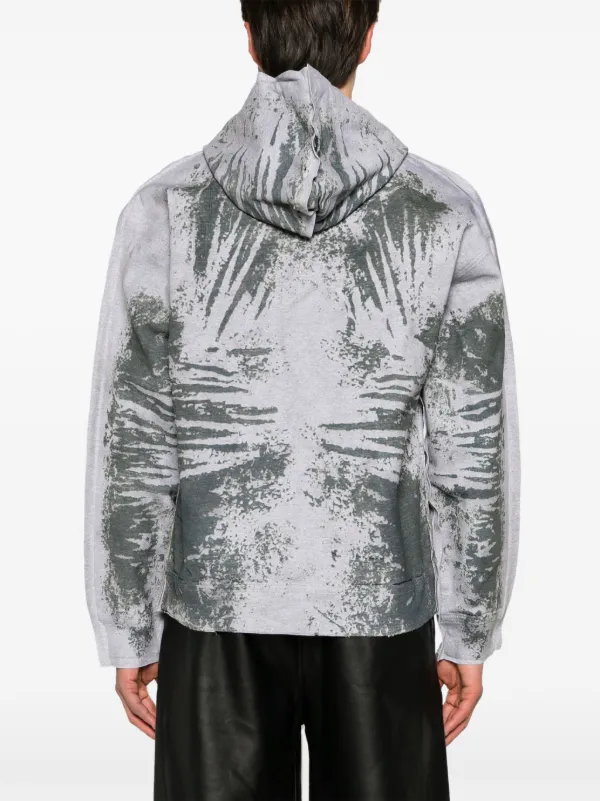 【DIESEL】D-Um-Rib-S Peel-Off Drawstring パーカー コットン Diesel D-Um-Rib-S peel-off Hoodie | Grey | FARFETCH CY