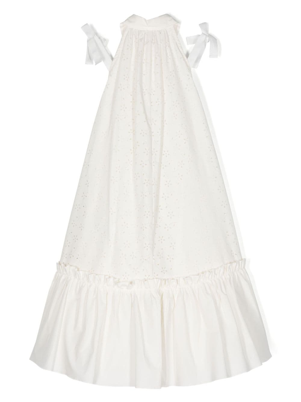 Shop Philosophy Di Lorenzo Serafini Perforated A-line Dress In White