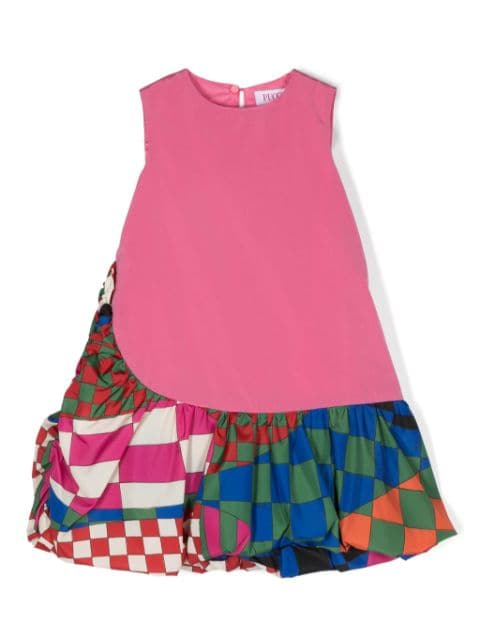 PUCCI Junior geometric-print A-line dress