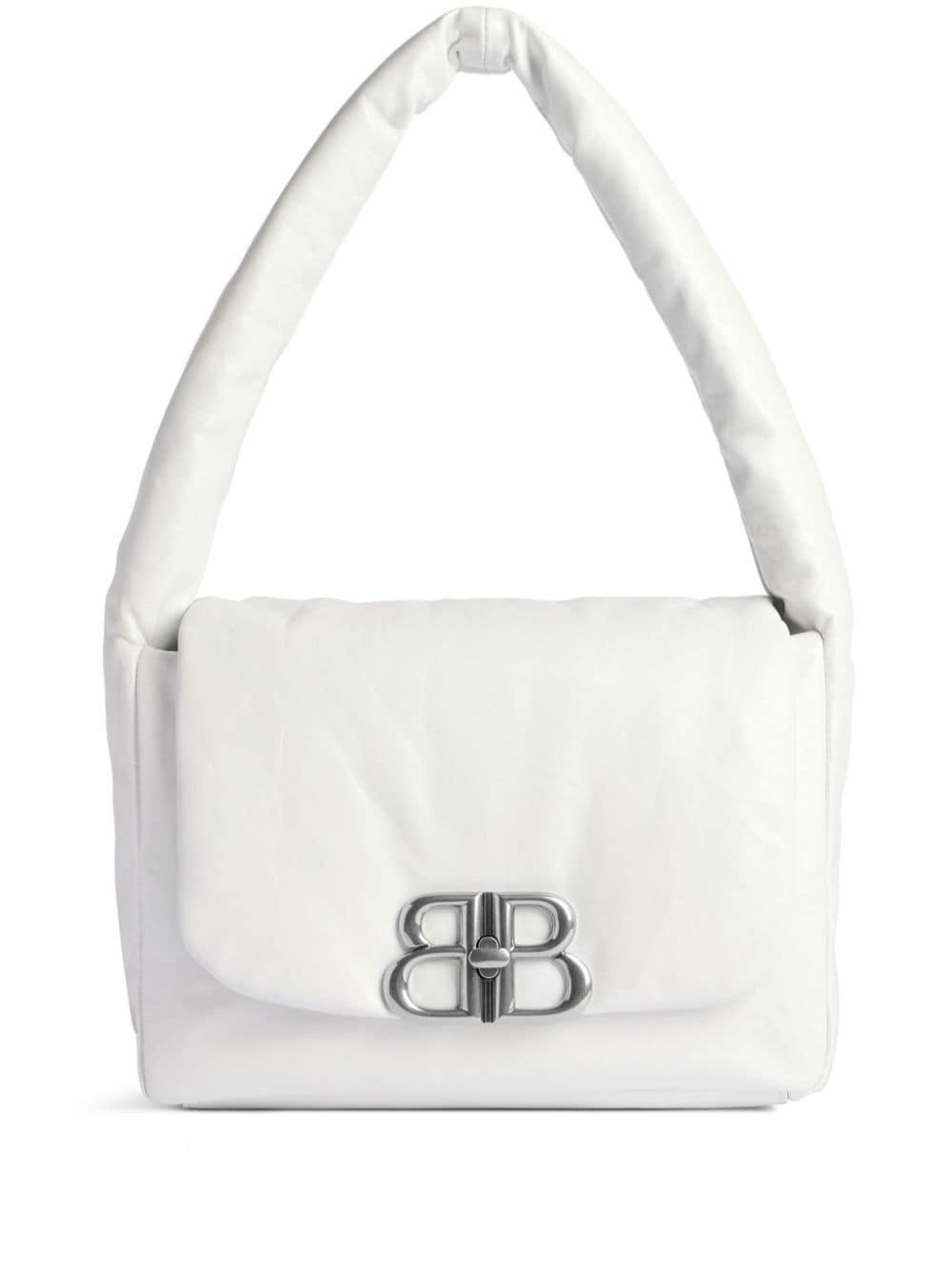 Balenciaga Small Monaco Shoulder Bag In White