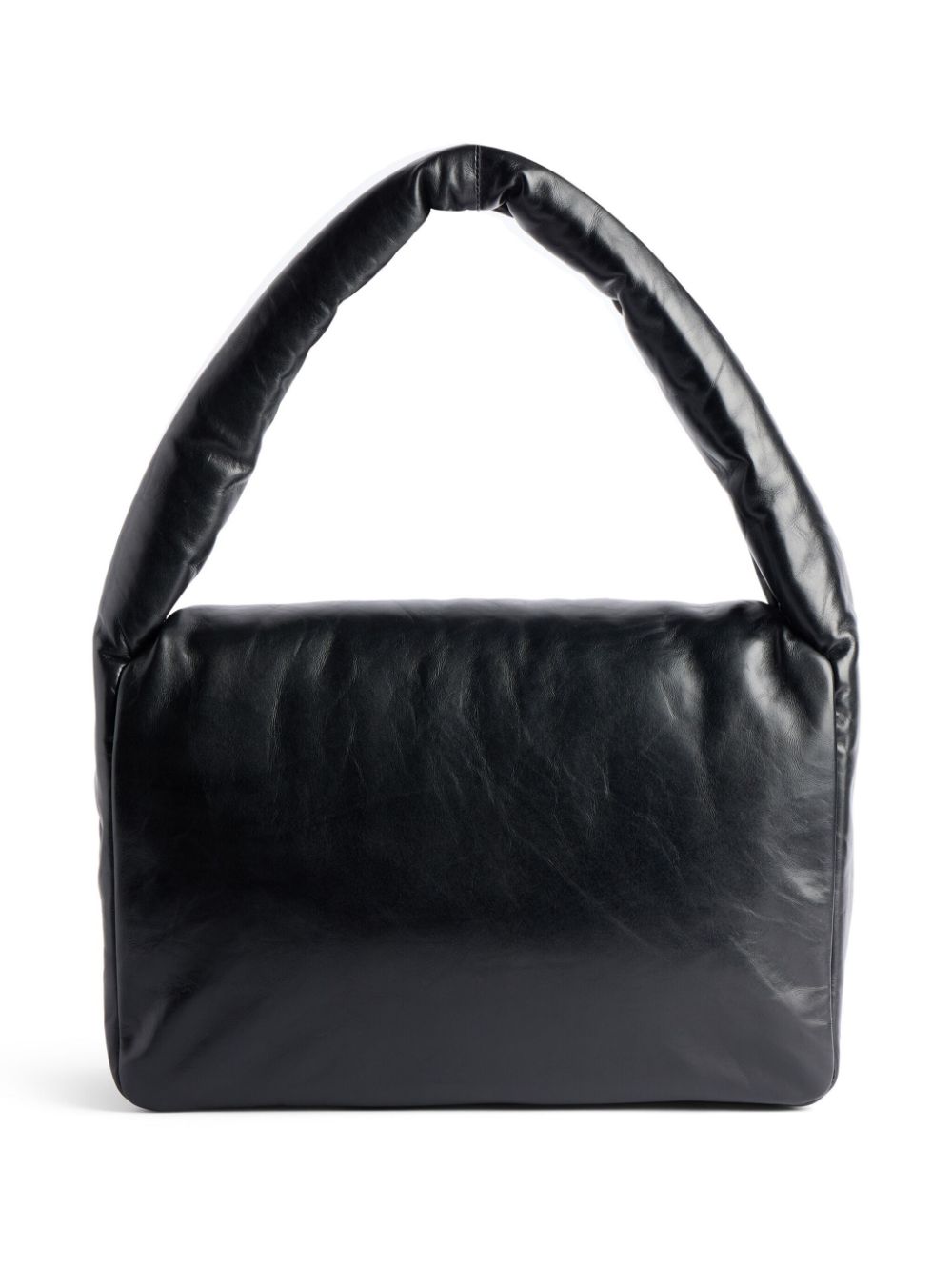 Shop Balenciaga Medium Monaco Leather Shoulder Bag In Black