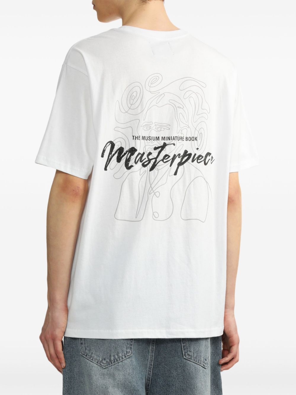 Shop Musium Div. Masterpiece Cotton T-shirt In Weiss