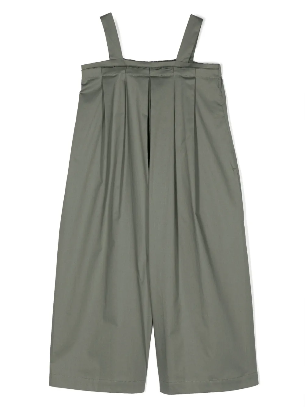 Il Gufo Pleat-detail Jumpsuit In Green