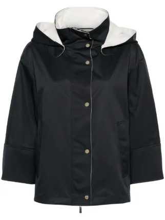 [MooRER] ムーレー /LAWRIE-ADB Moorer Lawrie-Adb Hooded Jacket | Blue | FARFETCH