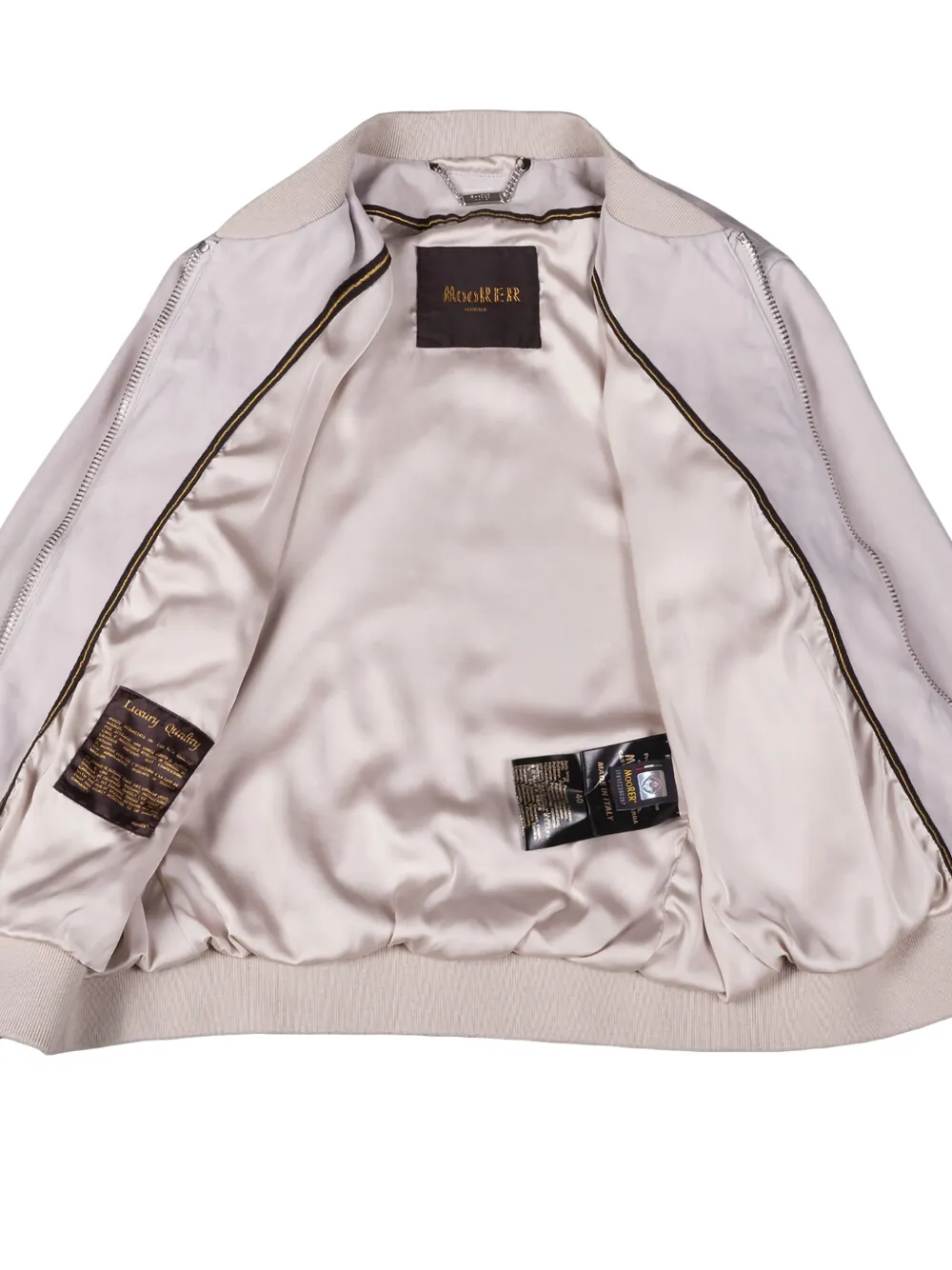 Moorer Lin-UR jack met rits Beige