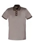 Moorer contrast-collar polo shirt - Brown