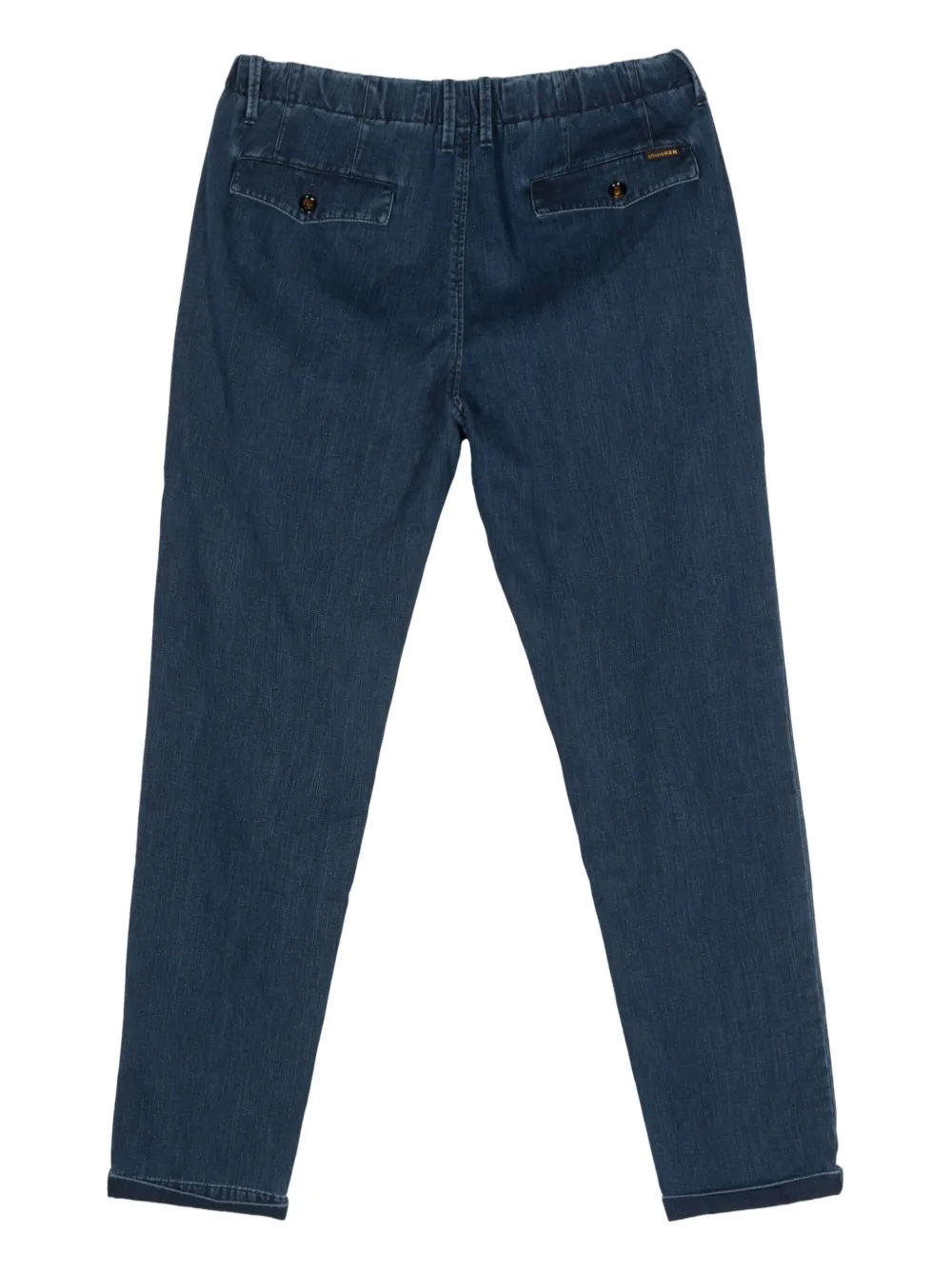 Moorer Wilton jeans met trekkoordtaille - Blauw