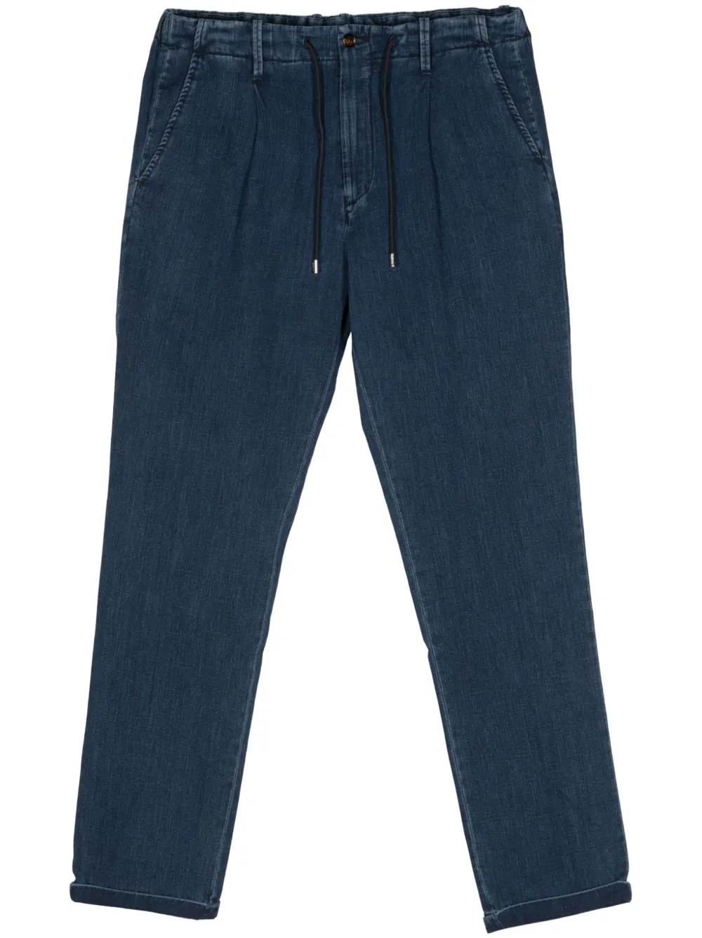 Moorer Wilton jeans met trekkoordtaille Blauw