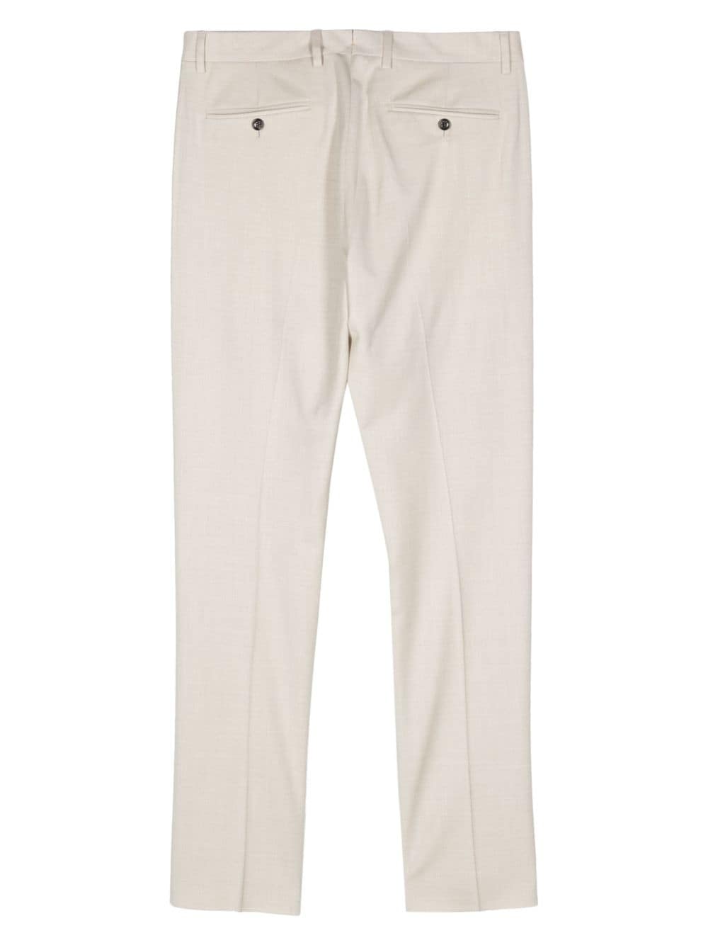 Moorer Vieste pleat-detail straight-leg trousers - Beige