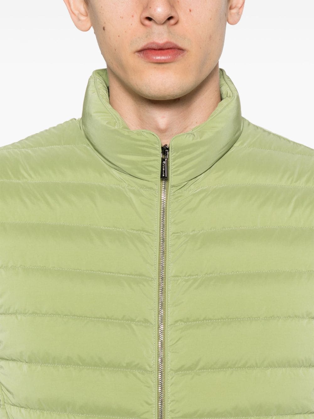 Shop Moorer Calaf-os Padded Gilet In Green