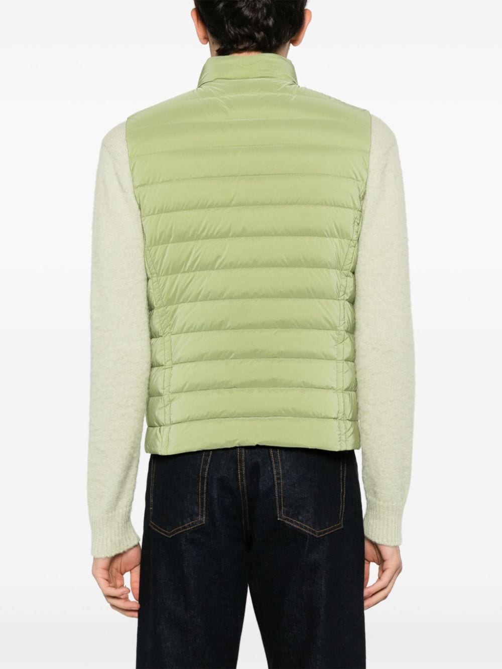 Shop Moorer Calaf-os Padded Gilet In Green