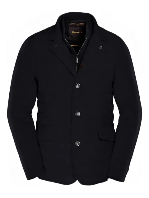 Moorer quilted buttoned-up blazer