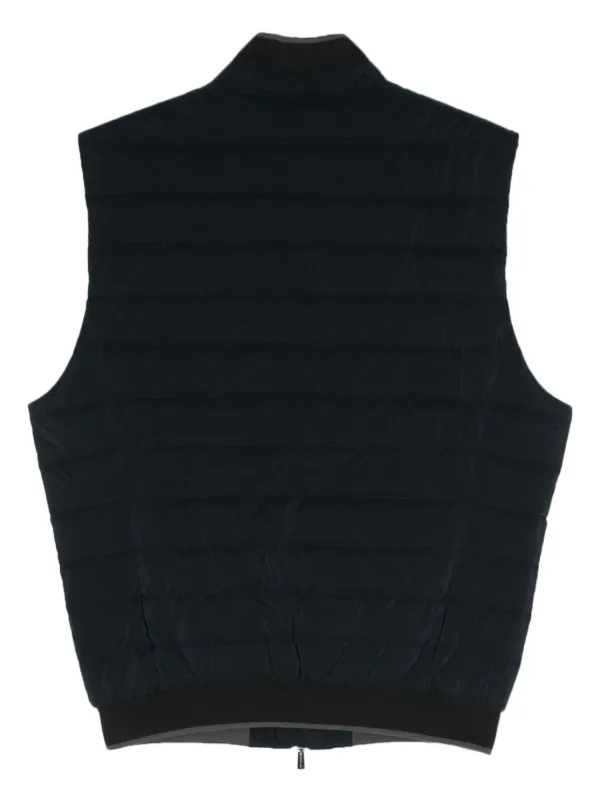 Moorer Nelligan OS Padded Vest Blue FARFETCH AE