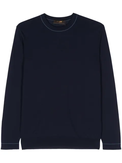 Moorer Tristand fine-knit cotton jumper