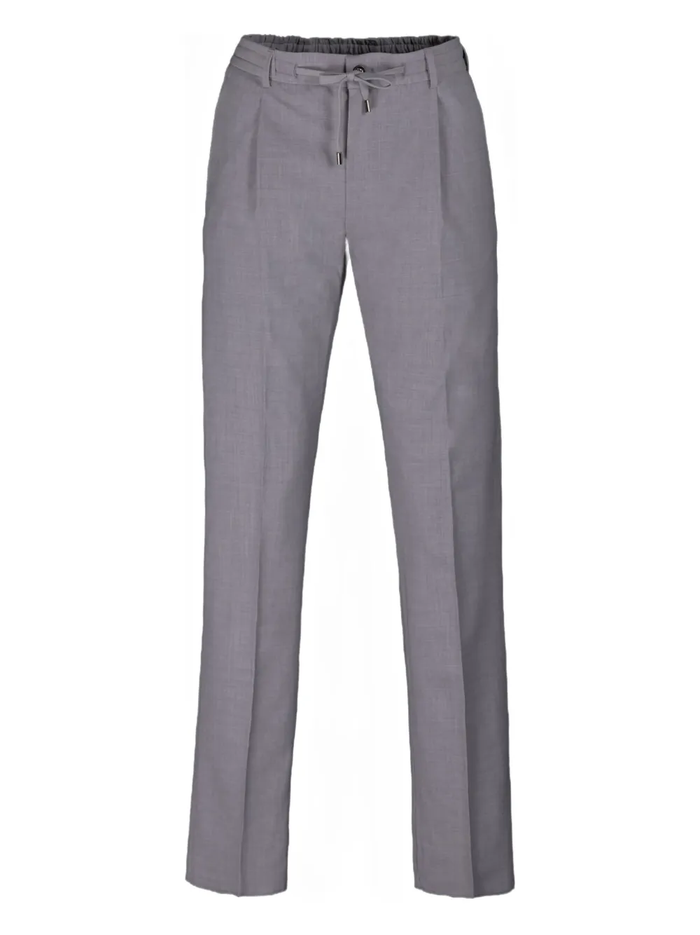 Moorer Drawstring Straight-leg Trousers In Gray