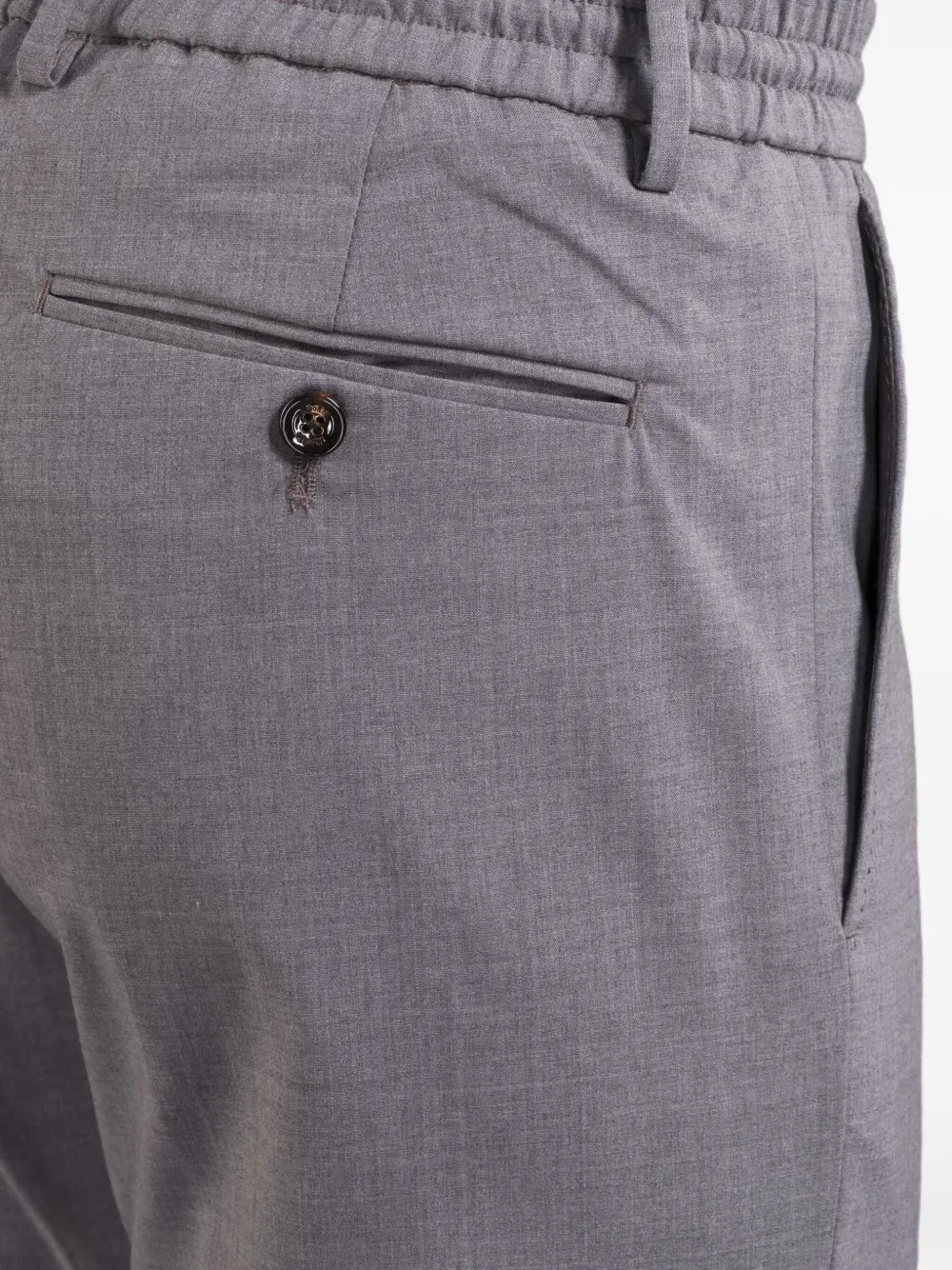 Moorer Pantalon met trekkoord Grijs