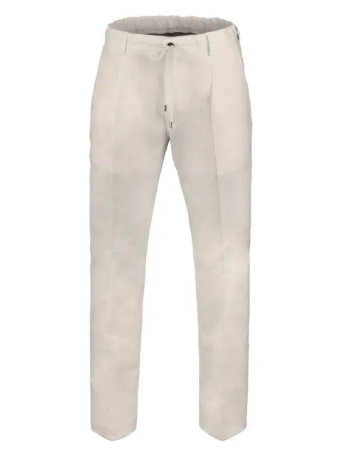 Moorer drawstring straight-leg trousers
