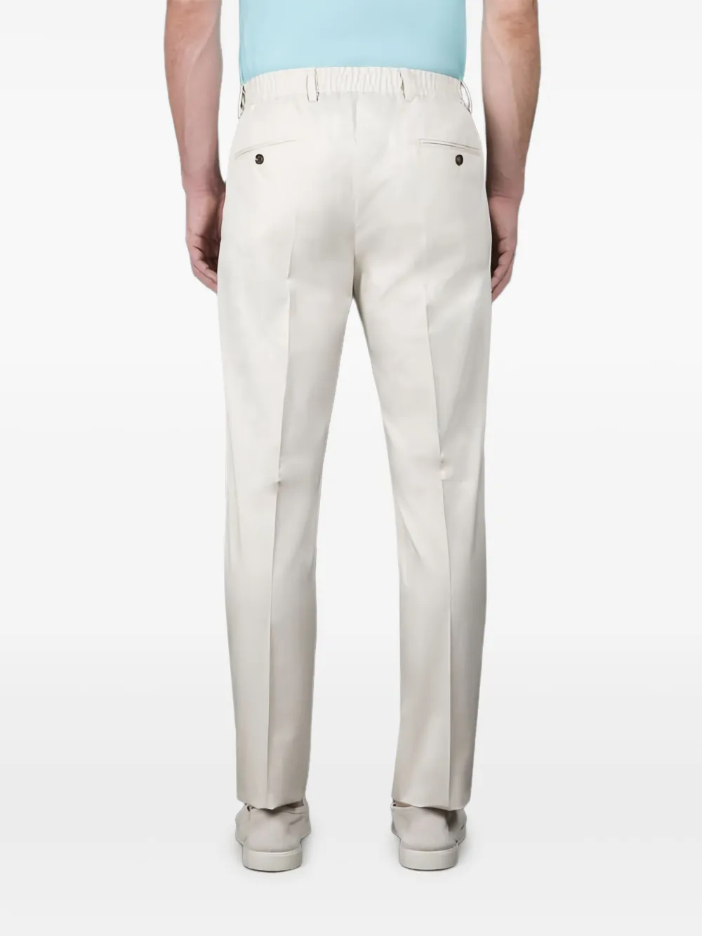 Moorer Pantalon met trekkoord Beige