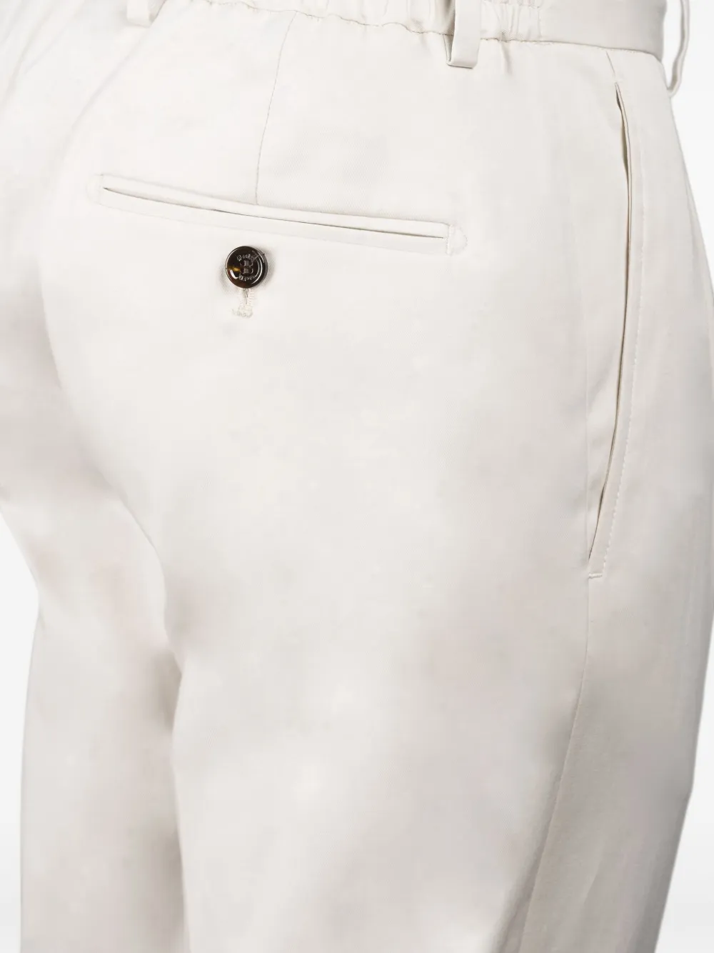 Moorer Pantalon met trekkoord Beige