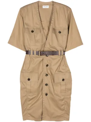 beige long shirt dress Natural Light Long Linen Shirt Dress main image 0