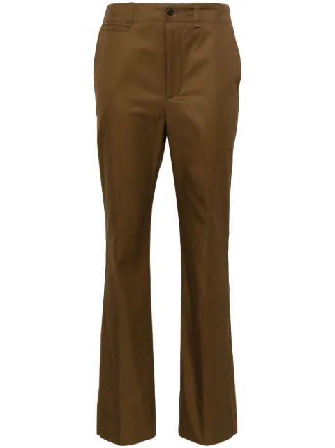 Saint Laurent straight-leg cotton trousers
